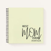Handgeschreven script minimalistisch beste moeder  notitieboek (Voorkant)