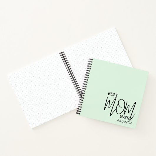 Handgeschreven script minimalistisch beste moeder  notitieboek (Binnen)