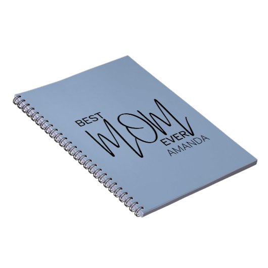 Handgeschreven script minimalistisch beste moeder notitieboek (Rechterzijde)