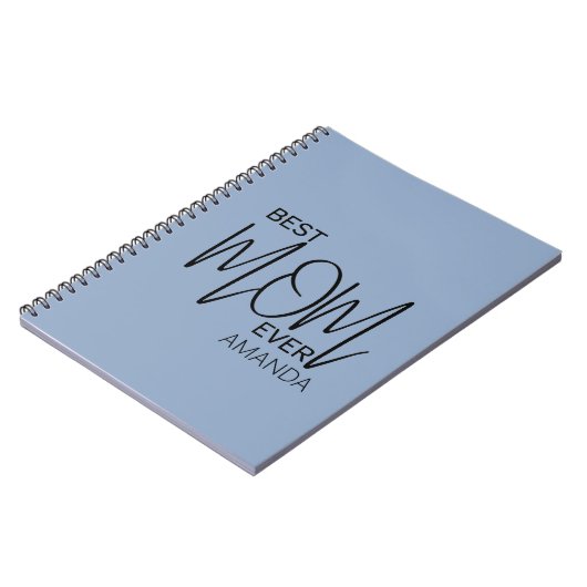 Handgeschreven script minimalistisch beste moeder notitieboek (Linkerzijde)