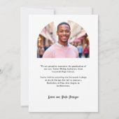 Handgeschreven Script Modern Arch 2-Photo Afstuder Aankondiging (Achterkant)