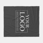 Handgeschreven script Modern Creëer Uw eigen foto Fleece Deken (Voorkant (Horizontaal))