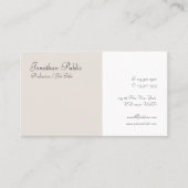 Handgeschreven script Modern Elegant Minimalist Visitekaartje (Voorkant)