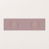 Handgeschreven script Modern Elite Design Sjabloon Visitekaartje (Buitenkant ongevouwen)