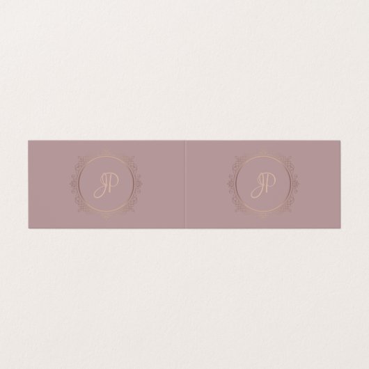 Handgeschreven script Modern Elite Design Sjabloon Visitekaartje (Buitenkant ongevouwen)