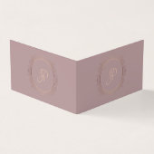 Handgeschreven script Modern Elite Design Sjabloon Visitekaartje (Buitenkant)