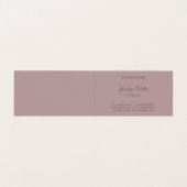 Handgeschreven script Modern Elite Design Sjabloon Visitekaartje (Binnenkant ongevouwen)