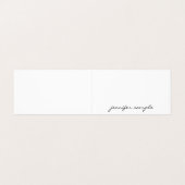 Handgeschreven Script Modern Minimalistisch Elegan Visitekaartje (Buitenkant ongevouwen)