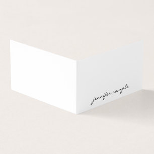 Handgeschreven Script Modern Minimalistisch Elegan Visitekaartje