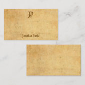 Handgeschreven Script Monogram  Classic Look Notitiekaartje (Voorkant / Achterkant)