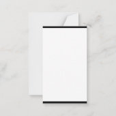 Handgeschreven Script Monogram Eenvoudige Sjabloon (Achterkant)