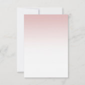 Handgeschreven Script Naam Modern Roos Gold Sjablo Notitiekaartje (Achterkant)