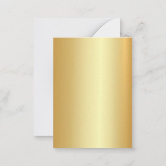 Handgeschreven Script Name Elegant Gold Sjabloon (Achterkant)