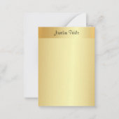 Handgeschreven Script Name Elegant Gold Sjabloon (Voorkant)