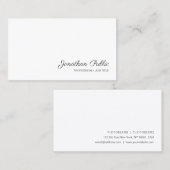 Handgeschreven Script Name Modern Simple Sjabloon Visitekaartje (Voorkant / Achterkant)