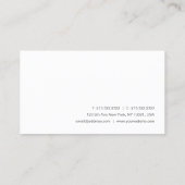 Handgeschreven Script Name Modern Simple Sjabloon Visitekaartje (Achterkant)