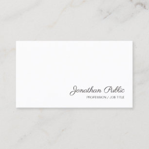 Handgeschreven Script Name Modern Simple Sjabloon Visitekaartje