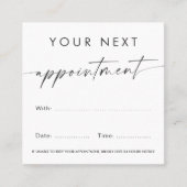 Handgeschreven script om het even welke logo van d afsprakenkaartje (Voorkant)