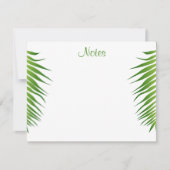 Handgeschreven Script Palm Leaves Sjabloon Floral (Voorkant)