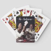 Handgeschreven script Persoonlijke foto kalligrafi Pokerkaarten (Achterkant)