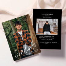 Handgeschreven Script Photo Afstuderen