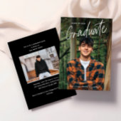 Handgeschreven Script Photo Afstuderen Kaart