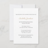 Handgeschreven Script Photo Graduation Party Kaart (Achterkant)