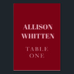 Handgeschreven Script Pink & Red Custom Wedding Kaart<br><div class="desc">Begeleid uw gasten in stijl met deze Handgeschreven Script Roze en Rode Aangepaste Trouwtafelnummers. Ontworpen met romantische kalligrafie in zacht roze en vet rood, zijn deze elegante tafelkaarten de perfecte finishing touch voor uw receptiedecor. Personaliseer met uw namen, initialen of trouwdatum voor een gecoördineerde look die uw evenemententhema samen stropdassen....</div>