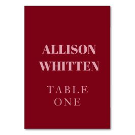 Handgeschreven Script Pink & Red Custom Wedding Kaart