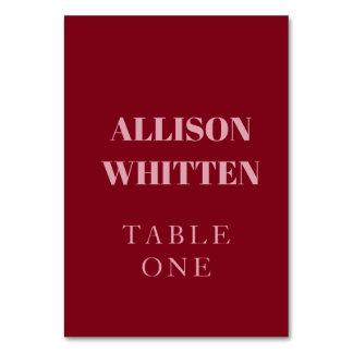 Handgeschreven Script Pink & Red Custom Wedding Kaart