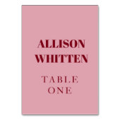 Handgeschreven Script Pink & Red Custom Wedding Kaart (Voorkant)