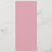 Handgeschreven Script Pink & Red Custom Wedding Programmakaart (Achterkant)