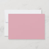 Handgeschreven Script Pink & Red Custom Wedding RSVP Kaartje (Achterkant)
