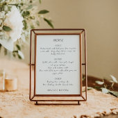Handgeschreven Script Quirky White Wedding Menu Ka Kaart