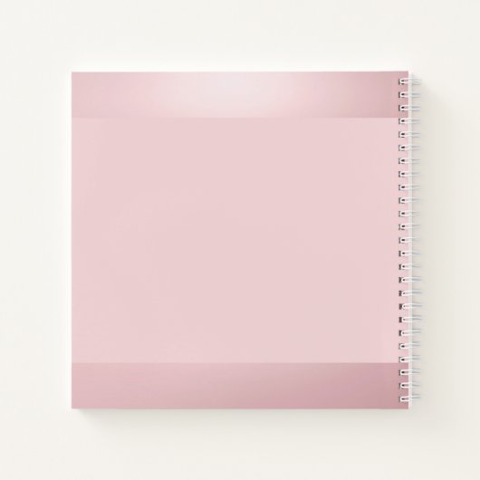 Handgeschreven Script Roos Gouden Kleur Elegant Mo Notitieboek (Achterkant)