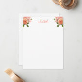 Handgeschreven Script Sjabloon Stijlvolle Waterver (Voorkant / Achterkant in situ)