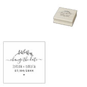 Handgeschreven script & takje | Wijzig de datum Rubberstempel (Gestempeld)