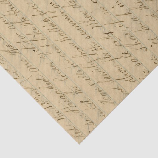  handgeschreven script tissuepapier (Detail)