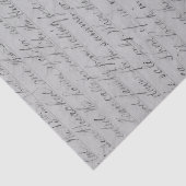  handgeschreven script tissuepapier (Detail)