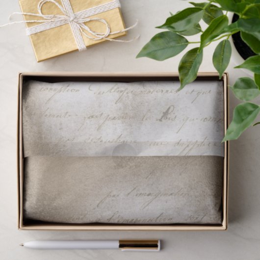  handgeschreven script tissuepapier (Geschenk)