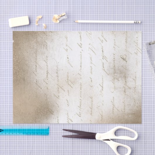  handgeschreven script tissuepapier (Craft)