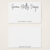 Handgeschreven Script Typografie die de Kaart van  (Voorkant /achterkant)