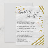 Handgeschreven script Typografie Gold Elegant Kaart (Voorkant / Achterkant)