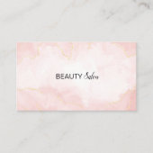 Handgeschreven Script Typografie Roos Goud Zwart T Visitekaartje (Voorkant)