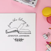 Handgeschreven script uit de bibliotheek van het b rubberstempel