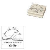 Handgeschreven script uit de bibliotheek van het b rubberstempel (Gestempeld)