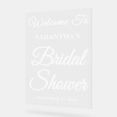 Handgeschreven script Vrijgezellenfeest Welkom Acryl Bord (Hoek)