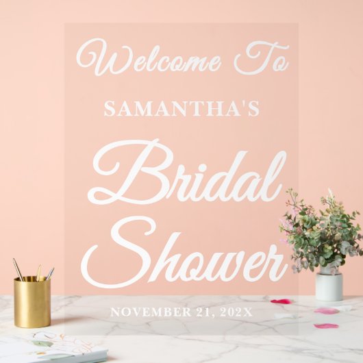 Handgeschreven script Vrijgezellenfeest Welkom Acryl Bord (Huwelijk)