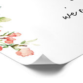 Handgeschreven script Welkom bij ons repetitiedine Poster (Hoek)