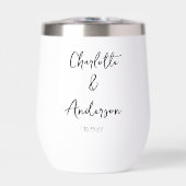 Handgeschreven Script Whimsical White Custom Weddi (Voorkant)